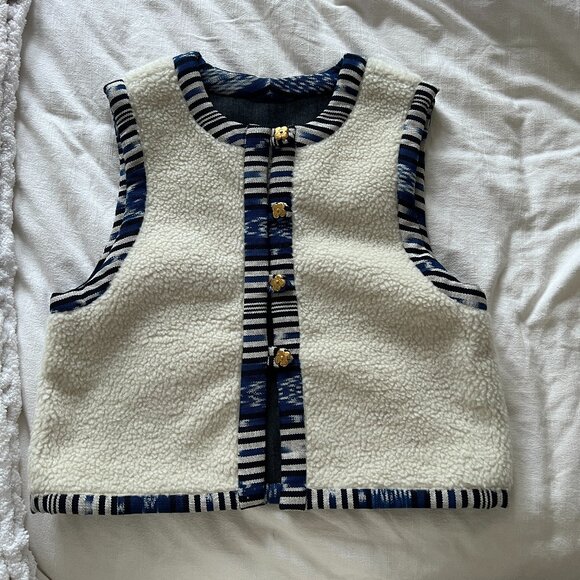 NWOT Aerin x Alix of Bohemia Fleece Vest - Picture 1 of 5